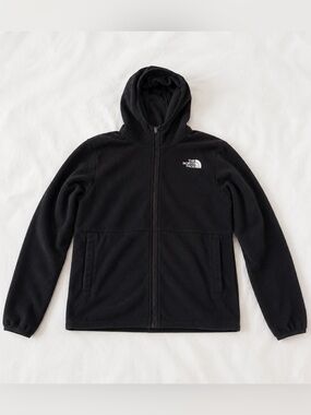 The North Face Black Fleece Hoodie with White Logo